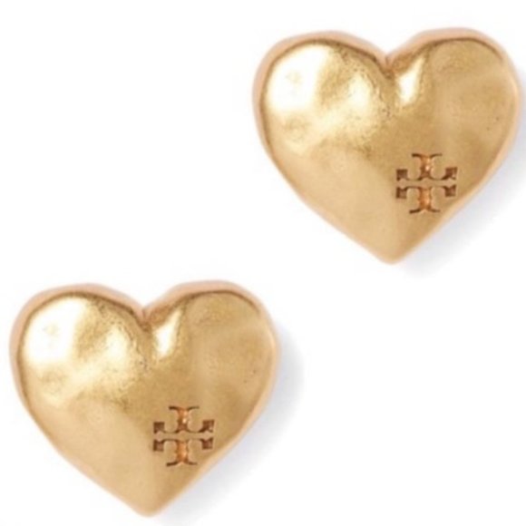 Tory Burch Heart Stud Earrings - Picture 2 of 3